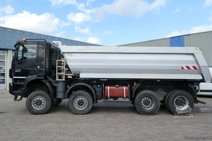 Самосвал IVECO AD 410TW 8x8, Allrad, Stahl, Meiller, 19m³, AC