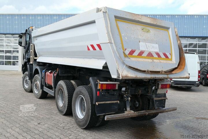 Camion benne IVECO AD 410TW 8x8, Allrad, Stahl, Meiller, 19m³, AC