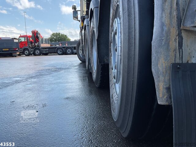 Kipper met kraan Scania P 410 8x4 Euro 6 HMF 18 Tonmeter laadkraan
