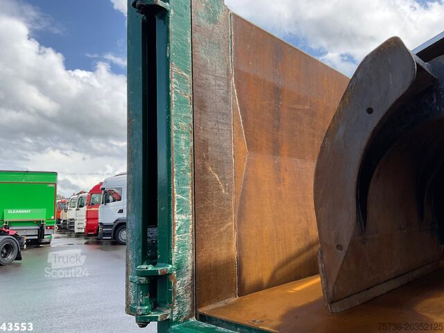 Kipper met kraan Scania P 410 8x4 Euro 6 HMF 18 Tonmeter laadkraan