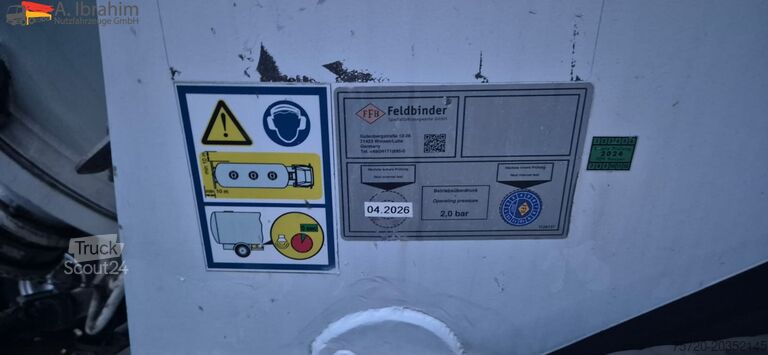 Silo oplegger Kässbohrer SSK 42 | 1 Kammer | 42 m³ | Kippsilo | 1 x Liftachse | Scheibenbremse