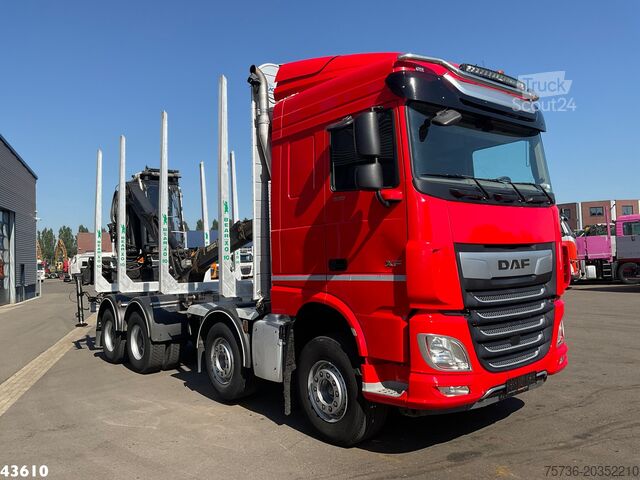 Camion-grue DAF FAD XF 530 8x4 Holzkran