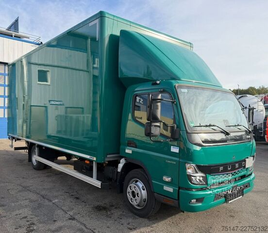 Fourgon tôlé FUSO eCanter 7C18e Elektro Klima 3-Sitzer Koffer LBW