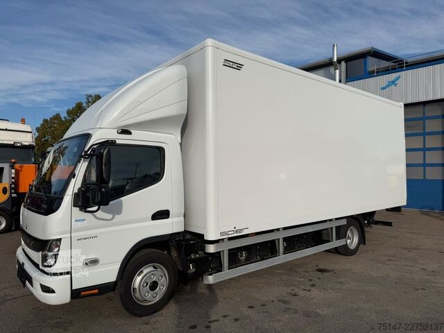 Fourgon tôlé FUSO eCanter 7C18e Elektro Klima 3-Sitzer Koffer LBW
