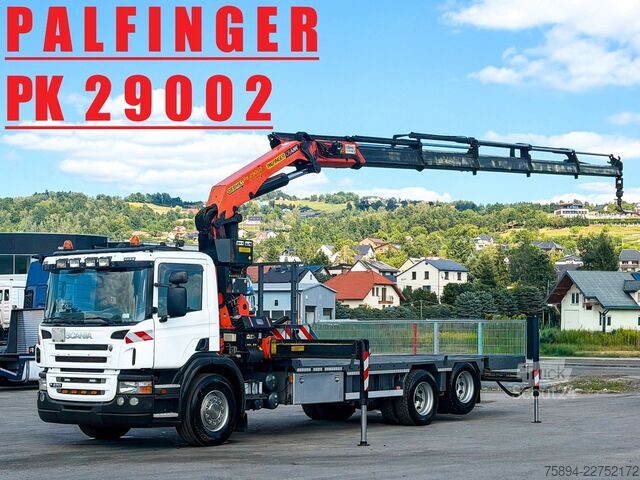 Hinausauto SCANIA P 420* PLATFORM 6,80m * PK 29002+FUNK * TOP