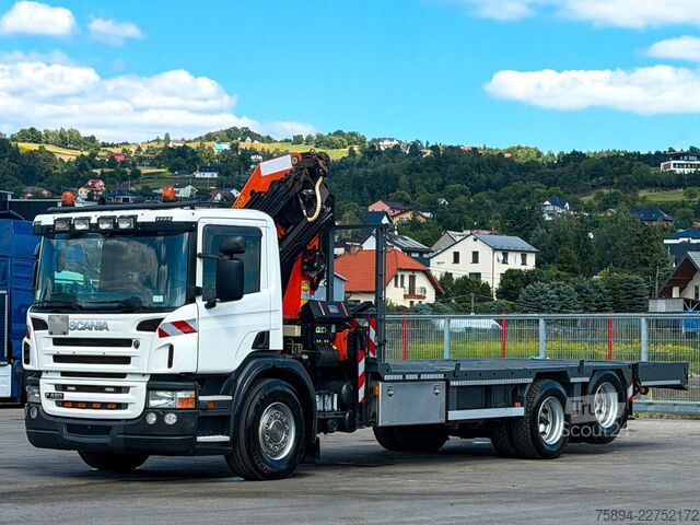 Hinausauto SCANIA P 420* PLATFORM 6,80m * PK 29002+FUNK * TOP