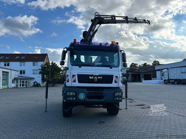 Dreiseitenkipper LKW MAN TGM 18.250 BB / 4x4 / Hiab 099 Funk Greifer