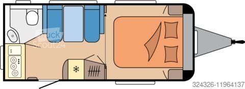 Wohnwagen Hobby De Luxe 460 SFf Auflastung 1.500kg