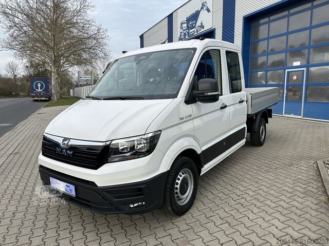 Товарен автомобил с платформа и кабина за екипажа MAN TGE 3.140 Doka Pritsche *AHK*ASSIST*PDC*