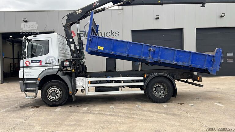 Sklápěč s jeřábem Mercedes-Benz Axor 1828 (BELGIAN TRUCK / HIAB 122 E / MANUAL ...