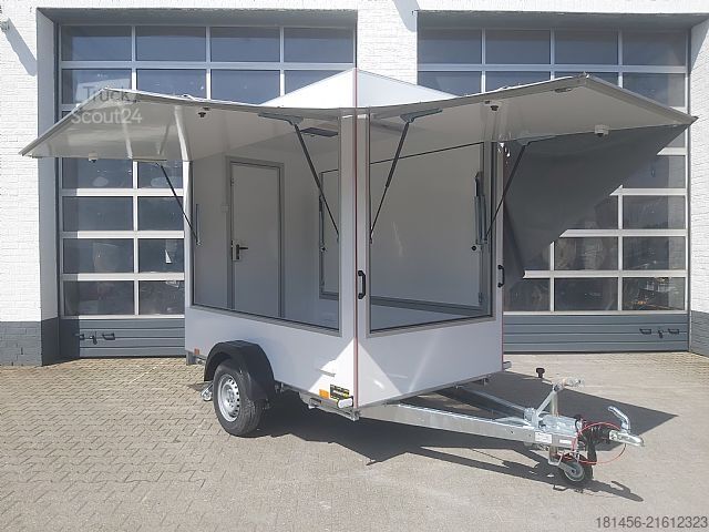 Vending trailer TRAILERSHOP 3 Klappen Multi Event Trailer Hecktür 230 V lager
