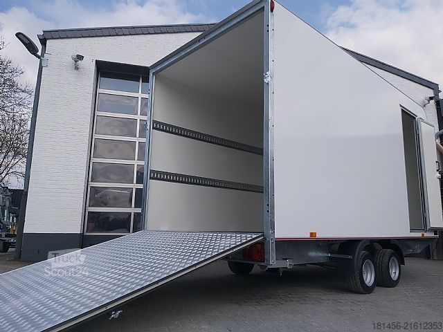 Box trailershop 420x200x210cm aerodynamisch Seitentür Heckrampe
