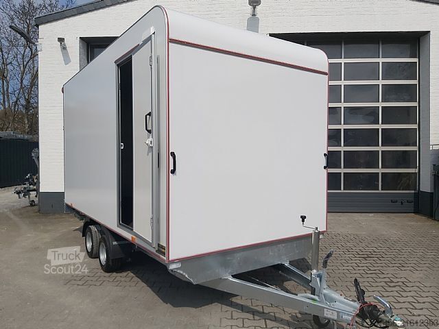 Box trailershop 420x200x210cm aerodynamisch Seitentür Heckrampe
