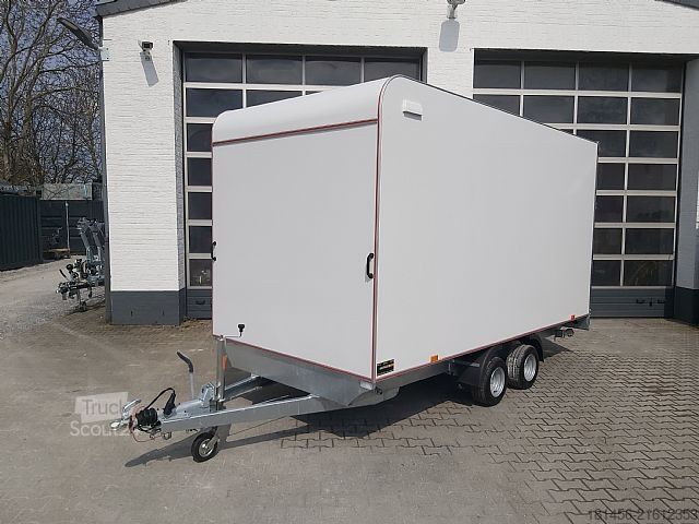 Box trailershop 420x200x210cm aerodynamisch Seitentür Heckrampe