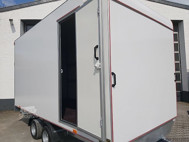 Box trailershop 420x200x210cm aerodynamisch Seitentür Heckrampe