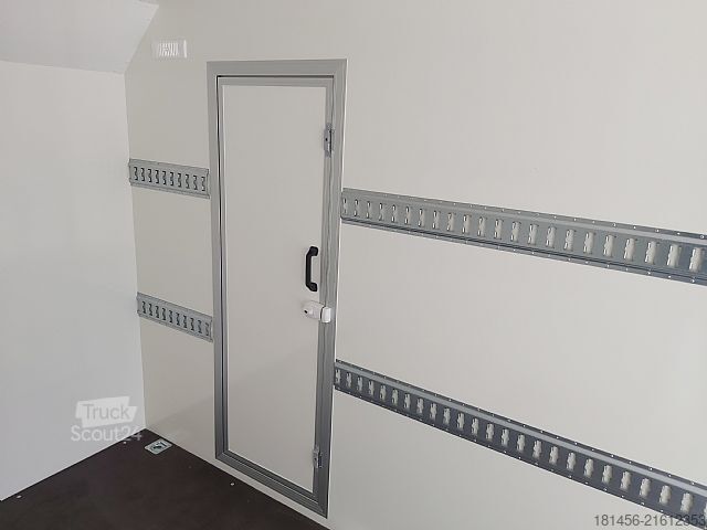Box trailershop 420x200x210cm aerodynamisch Seitentür Heckrampe