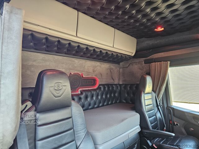 منصة التحميل Scania R520 V8 8x2/6 / HMF 70 tm + JUMBO AANHANGER