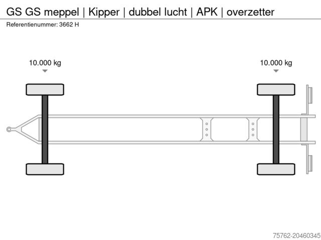Transportul de containere GS GS meppel | Kipper | dubbel lucht | APK | overz...