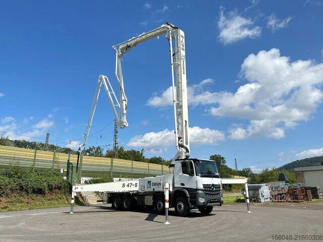 Bomba de betão Mercedes-Benz Arocs 4142 Arocs 5 4142 8x4 SWAN TSP 47-5 160RZ...