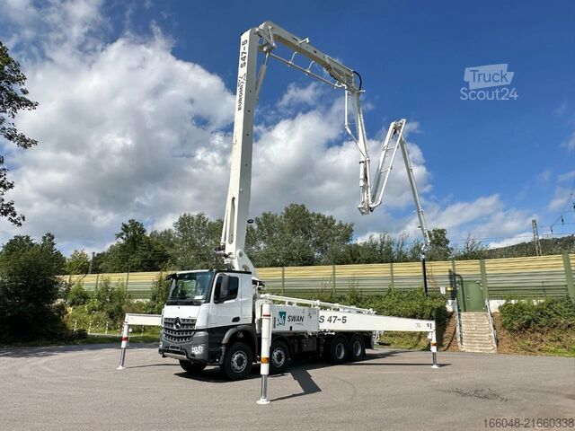 مضخة الخرسانة Mercedes-Benz Arocs 4142 Arocs 5 4142 8x4 SWAN TSP 47-5 160RZ...