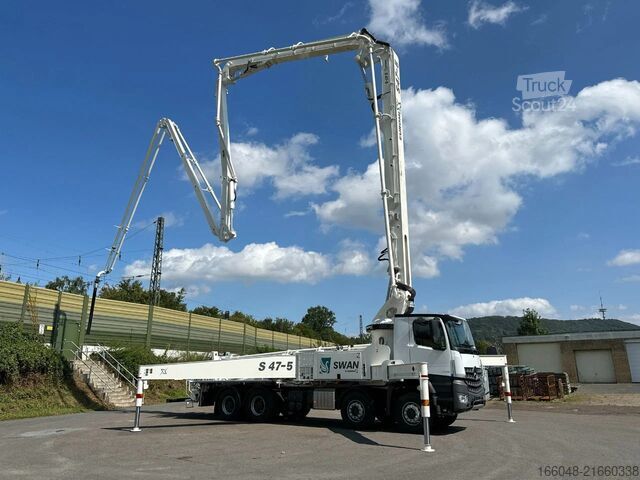 مضخة الخرسانة Mercedes-Benz Arocs 4142 Arocs 5 4142 8x4 SWAN TSP 47-5 160RZ...
