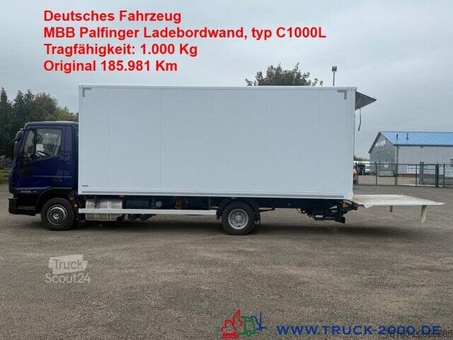 Kastes kravas automašīna Iveco 100E22 Koffer LBW MBB Palfinger Klima NUR 185TKM