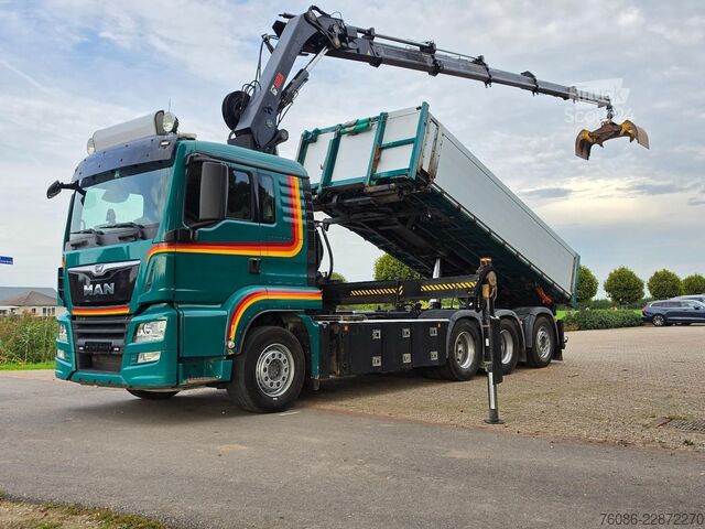  MAN TGS 35.500 8x4 KRAAN/CONTAINER/KIPPER!! AFSTAND...