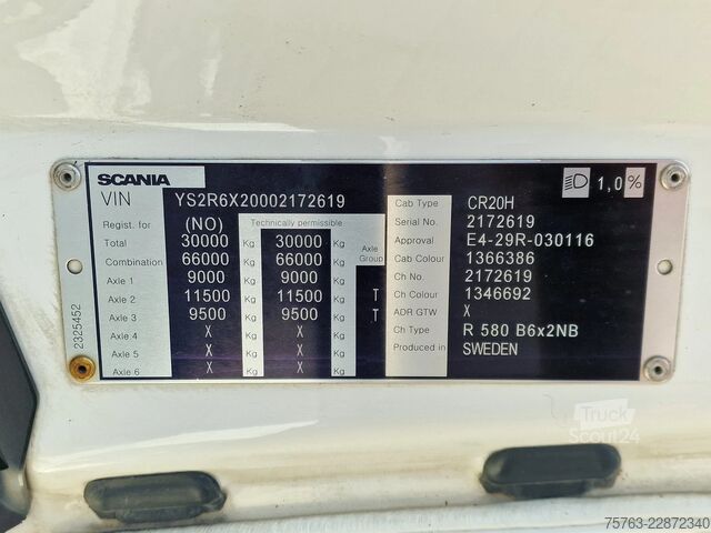 Système BDF Scania R580 V8 NGS Highline 6x2 - BDF - Retarder - Ful...