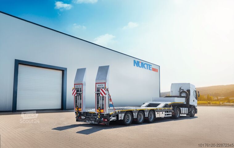 Niskopodni poluprikolica za transport građevinskih mašina Nükte Trailer 3 Axle Standard Lowbed Trailer
