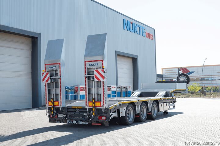 Niskopodni poluprikolica za transport građevinskih mašina Nükte Trailer 3 Axle Standard Lowbed Trailer