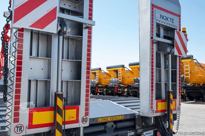 Niskopodni poluprikolica za transport građevinskih mašina Nükte Trailer 3 Axle Standard Lowbed Trailer