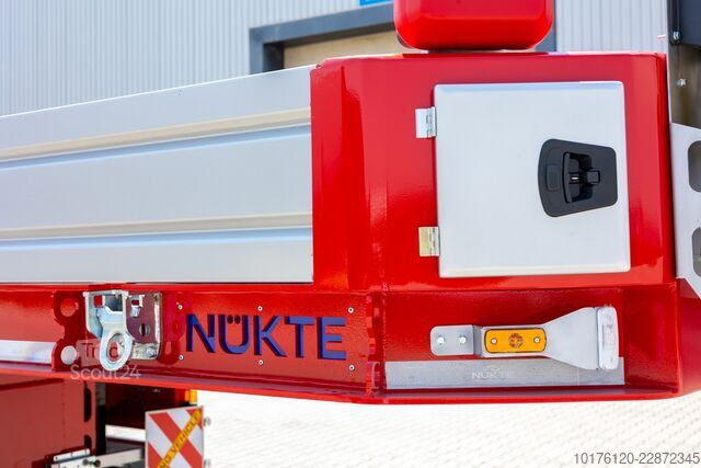 Alçak yataklı yarı römork inşaat makinesi taşımak için Nükte Trailer 3 Axle Standard Lowbed Trailer