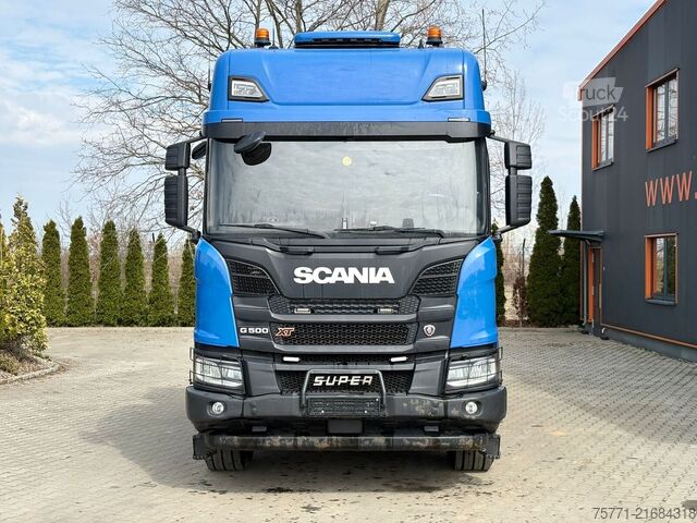 Płaska skrzynia Scania G500 8x4 EURO6 PLATFORMA Z HDS PK76002 EH