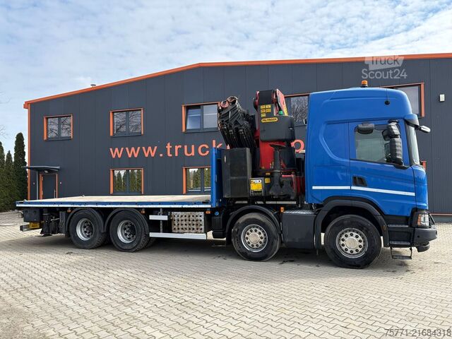 Płaska skrzynia Scania G500 8x4 EURO6 PLATFORMA Z HDS PK76002 EH