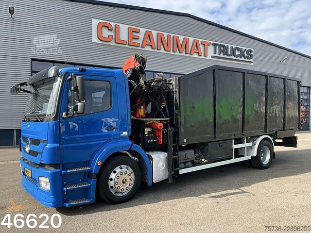 Vinç kamyonu Mercedes-Benz Axor 1824 Euro 5 Palfinger 15 Tonmeter laadkraan