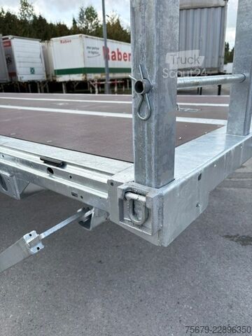 Výměnná nástavba s plošinou a plachtou Kögel Wechselrahmen, BDF-System, 7.450 mm lang.