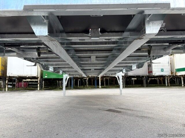 Výměnná nástavba s plošinou a plachtou Kögel Wechselrahmen, BDF-System, 7.450 mm lang.