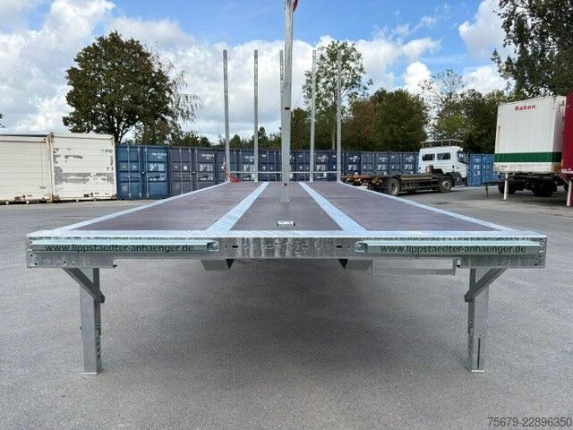 Výměnná nástavba s plošinou a plachtou Kögel Wechselrahmen, BDF-System, 7.450 mm lang.
