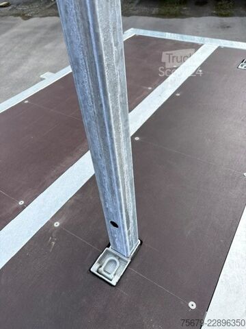 Výměnná nástavba s plošinou a plachtou Kögel Wechselrahmen, BDF-System, 7.450 mm lang.