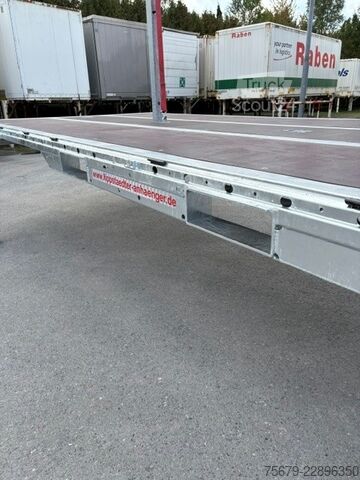 Výměnná nástavba s plošinou a plachtou Kögel Wechselrahmen, BDF-System, 7.450 mm lang.