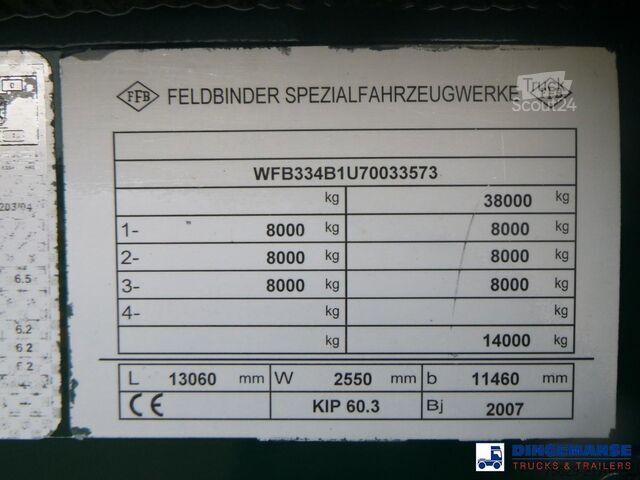 Tank Feldbinder Powder tank alu 60 m3 (tipping)