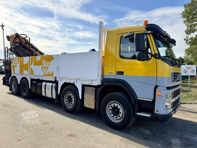 Plataforma de carga Volvo FM 360 8x4 PRITSCHE + KRAN EFFER 275 - 4S + JIB...