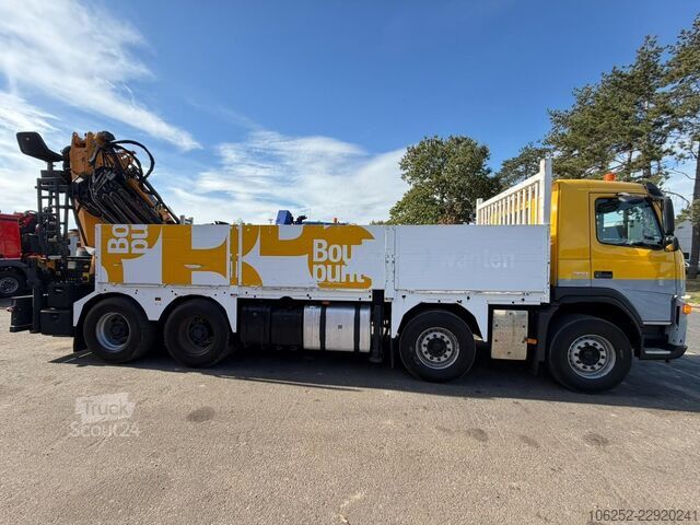 Plataforma de carga Volvo FM 360 8x4 PRITSCHE + KRAN EFFER 275 - 4S + JIB...