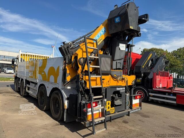 Plataforma de carga Volvo FM 360 8x4 PRITSCHE + KRAN EFFER 275 - 4S + JIB...