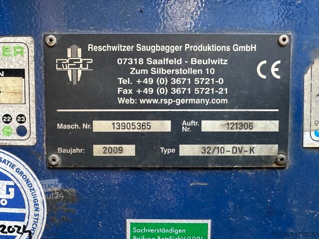 Véhicule aspirant MAN TGS 41.440 8x4 RSP 10 m3 Saugbagger