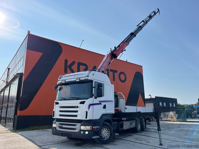 Atviras korpusas Scania R 440 6x2*4 FASSI F260XP / PLATFORM L=6760 mm