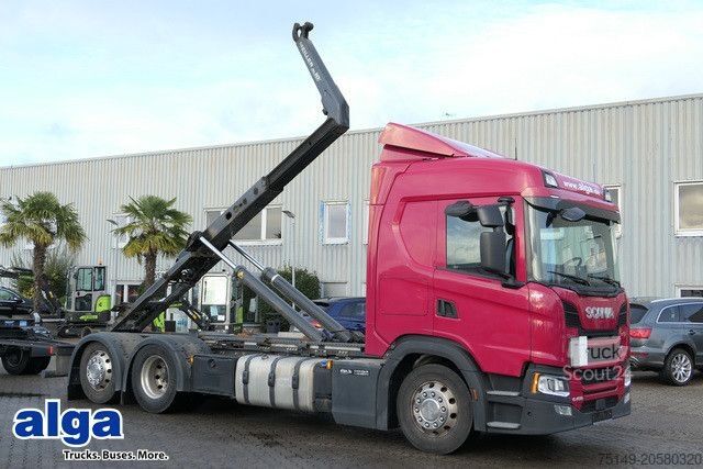 Abrollkipper SCANIA G 450 6x2, Meiller RL 18.65, Retarder,Alu-Felgen