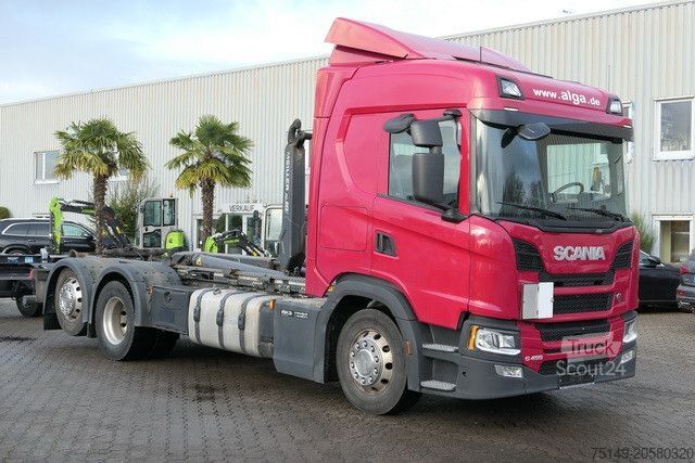 Hakowiec SCANIA G 450 6x2, Meiller RL 18.65, Retarder,Alu-Felgen