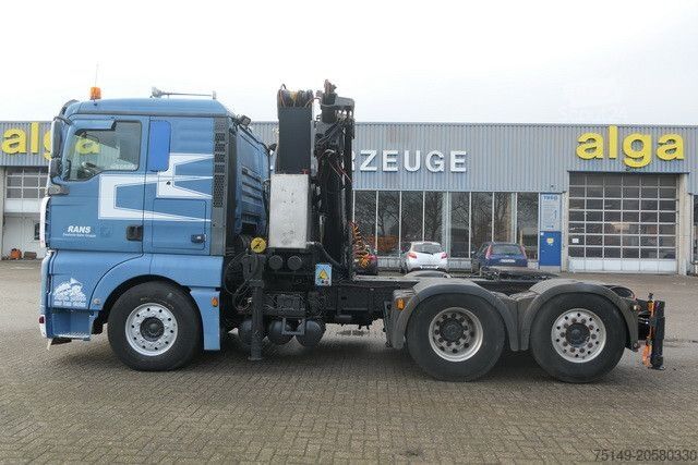 Standard tractor unit MAN 26.413/26.460 TGA 6x2, Kran Effer 335 5S, Klima
