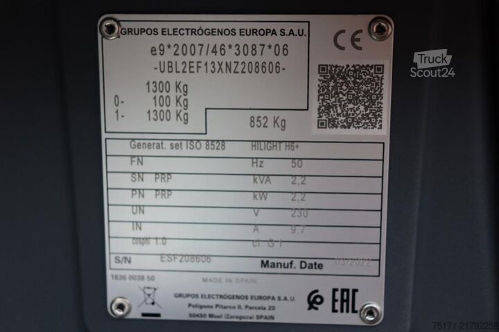 Tour de lumière Atlas Copco Hilight H6+ Valid inspection, *Guarantee! Max Boom